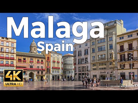 Malaga, Spain 🇪🇸 Costa del Sol Summer Walk 2025 - 4K 60fps Ultra Smooth ​[Binaural ASMR]
