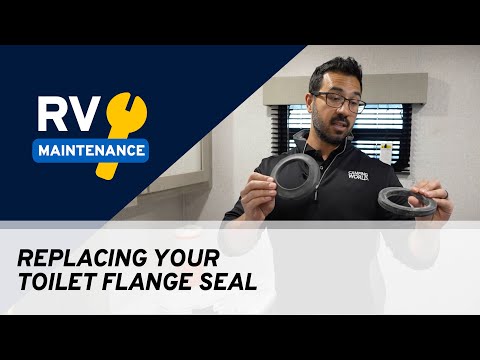 Part of a video titled How To Replace an RV Toilet Flange Seal | RV Maintenance - YouTube