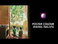 Poster Color Painting Time Lapse വാതിലിൻ ചാരെ