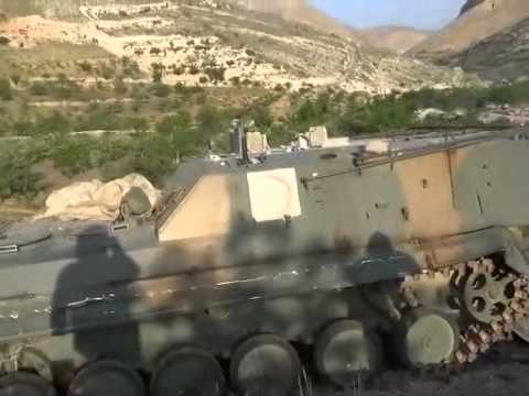 اغتنام دبابة من حاجز الفاخوخ في القلمون الشرقي بعد السيطرة عليه من قبل كتائب الجيش الحر