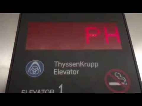 AWESOME ThyssenKrupp Aurora Hydraulic Elevator @ 7650 Girard Avenue, La Jolla, CA