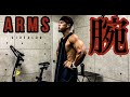 筋トレ】高重量で腕を太くする！腕トレ　Arms Workout【Vlog】【減量】