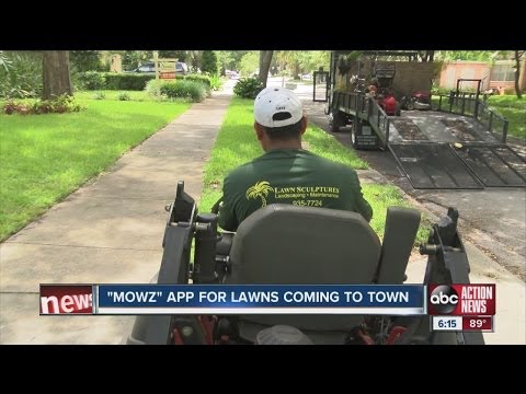 "Mowz" app for lawns coming to town