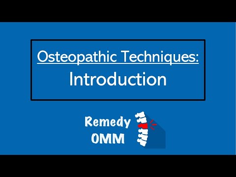 Intro to Osteopathic Techniques  | Remedy OMM