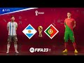 FIFA 23 - Argentina vs Portugal - Messi vs Ronaldo - World Cup Semi Final - PS5™ [4K60fps]