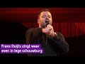 Frans Duijts zingt weer even in lege schouwburg