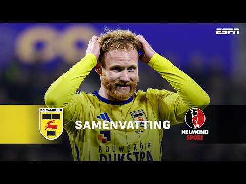 🤨 OPMERKELIJK PENALTYMOMENT in de SLOTFASE 👀 | Samenvatting SC Cambuur - Helmond Sport
