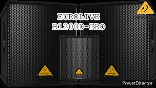 Video thumbnail for Behringer Eurolive B1200D-Pro by Rosal Diolola