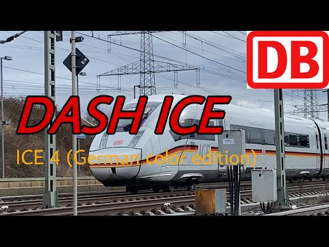 ICE 4(German color edition) train 230km/h on high speed track