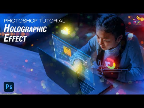 #Holographic Effect in Photoshop | How to make holographic effect