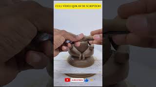 बरतन कि मदत से बनाये गणेश मूर्ती | Easy Ganesh Making #tranding  #ganpati #ganeshchaturthi #short