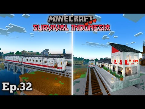 Insane Build: Epic Train Station in Minecraft!
