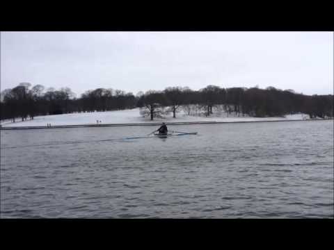Snow Rowing at Leeds RC