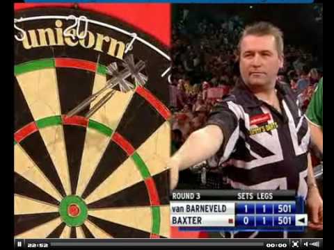 Raymond van Barneveld vs Ronnie Baxter - Part 3 - 2009 PDC World Championships (3rd Round)