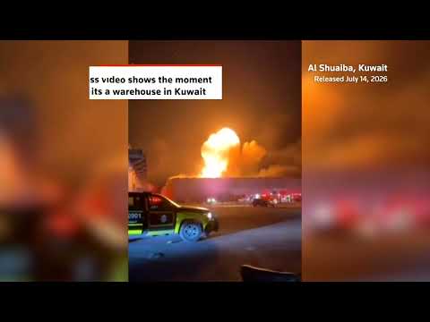 Video Thumbnail: Drone slams into Kuwait warehouse
