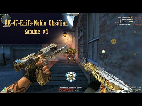 Crossfire West (Đột Kích Bắc Mỹ) 2.0: AK-47 Knife Noble Obsidian | Zombie v4