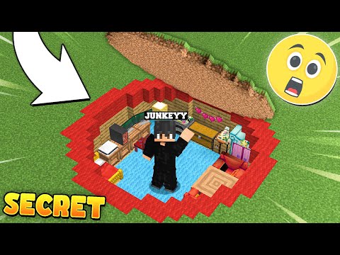 I BUILT A SECRET HOUSE INSIDE THIS RED CIRCLE IN MINECRAFT...