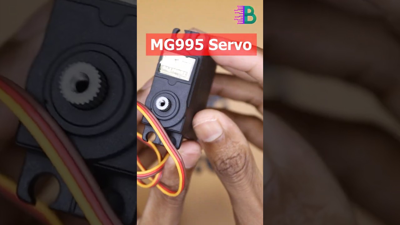 MG995 360 Degree Metal Gear Servo Motor – High Torque Video Thumbnail