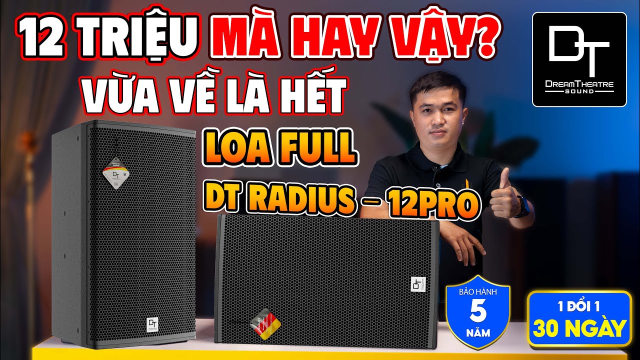 Video sản phẩm Loa karaoke DT Radius-12Pro