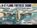 B-17 FLYING FORTRESS SOUND REMASTERED FOR SLEEPING 10 H | BROWN NOISE | PLANE PROPELLER NOISE | ✈️🎧😴