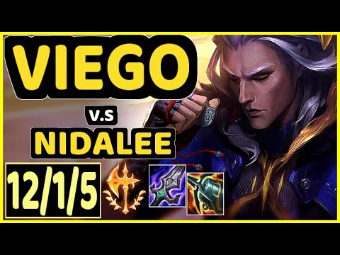 VIEGO vs NIDALEE - 12/1/5 KDA JUNGLE GAMEPLAY - EUW Ranked MASTER