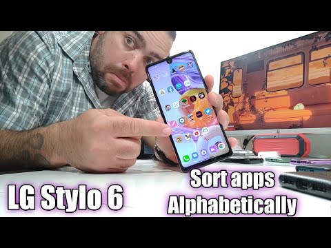 LG Stylo 6 How to sort apps in alphabetical order