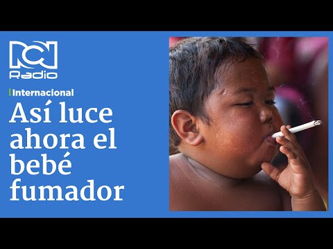 Bebé fumador de Indonesia, así se ve hoy en día