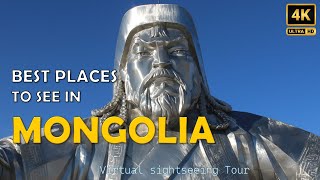 Mongolia 4k Scenic Relaxation Film Virtual Tour Video! Relaxation film Mongolia 4k Video Drone