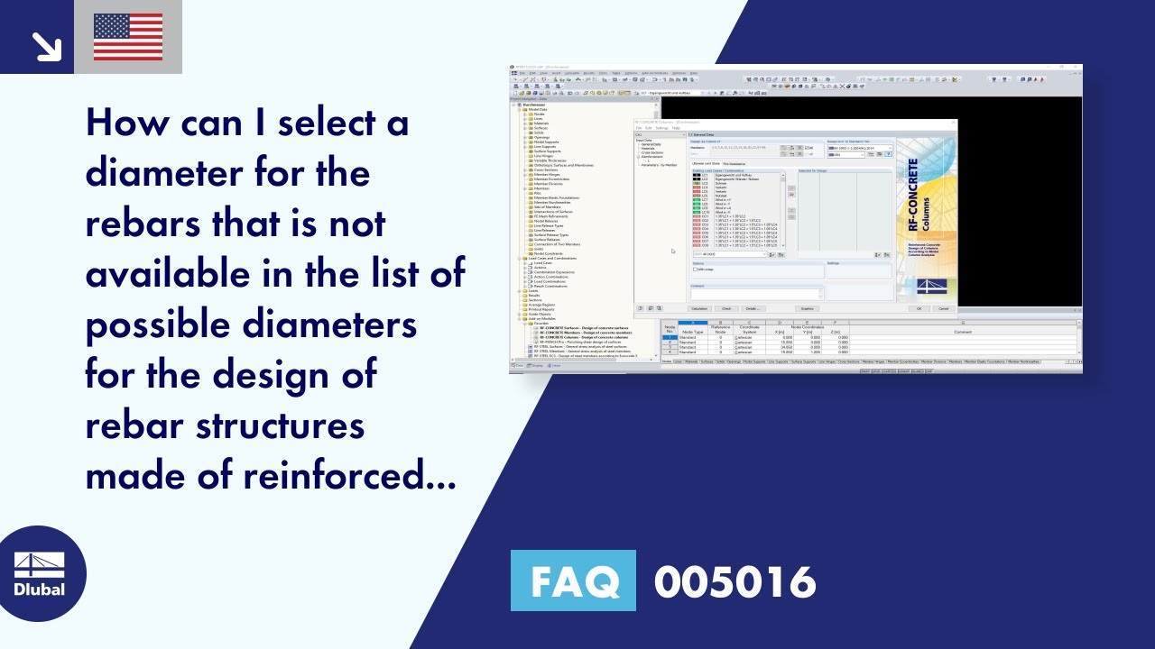 FAQ 005016 | How can I select a diameter of rebars that is not available in the list&nbsp;...