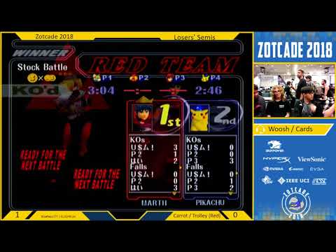 Zotcade '18- Carrot/Trolley vs KL3SHIKUH/Bluefalco777 - Doubles' Losers' Semis
