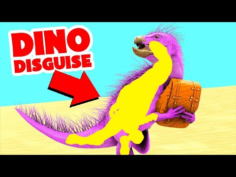 I STOLE Everything DISGUISED As A Dinosaur! (Ark Survival Evolved)