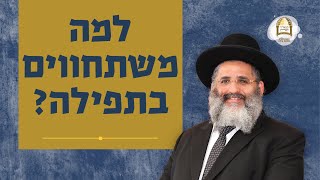 למה משתחווים בתפילה? | סדרת חוק לישראל | שיעור מס' 12