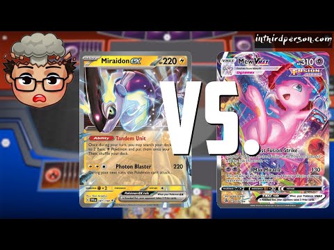 Can Mew VMAX Grind Miraidon ex to a halt with Path to the Peak? (Pokemon TCG Match)