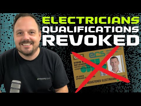 ELECTRICIANS QUALIFICATIONS BEING REVOKED INDUSTRY CRISIS LOOMING - ELECTRICIANS PODCAST
