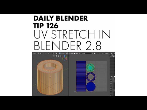 Daily Blender Tip 126 - Visualise Stretched UV Areas in Blender 2.8