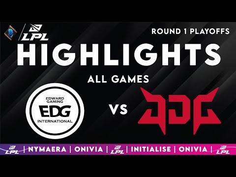 EDG vs JDG Highlights ALL GAMES | LPL Playoffs 2025 | EDward Gaming vs JD Gaming by Onivia