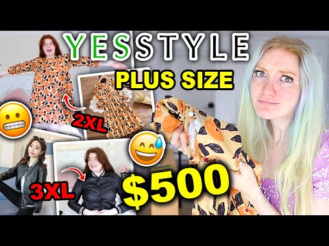 $500 YESSTYLE 大尺碼服裝包和試穿 2020 *yikes* ($500 YESSTYLE PLUS SIZE CLOTHING HAUL & TRY ON 2020 *yikes*)