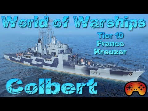 "Colbert" angespielt TX franzosen Kreuzer in World of Warships - Gameplay Ideen Deutsch/German