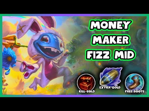 Getting Rich With Gold Generator Build Fizz Mid | Fizz Mid vs Corki 14.5