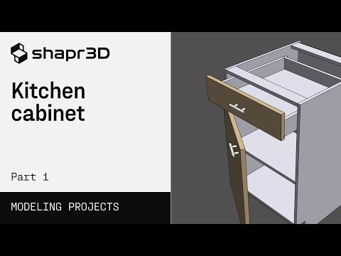 3D modeling a kitchen cabinet, Part 1 | Shapr3D step-by-step
