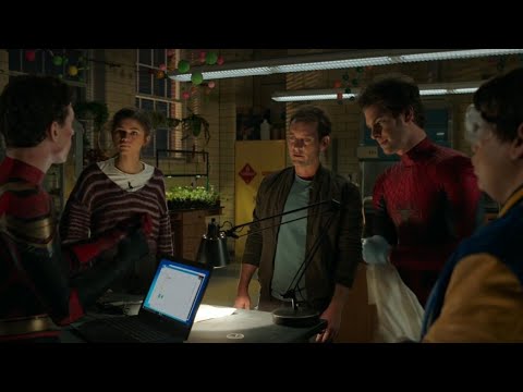 Tobey Showing off his Organic Webbing To Tom And Andrew