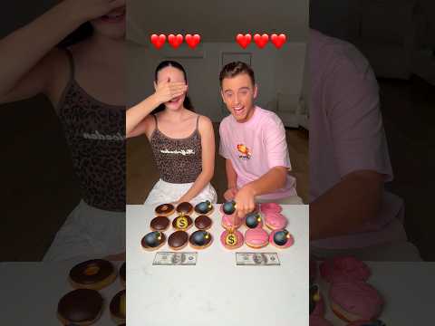 BOMB DONUT CHALLENGE! 😭💣🤣 #shorts