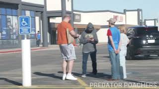 Pred Gets Caught In Front Of HIS FAMILY At WORK ARRESTED (Midland, Texas)