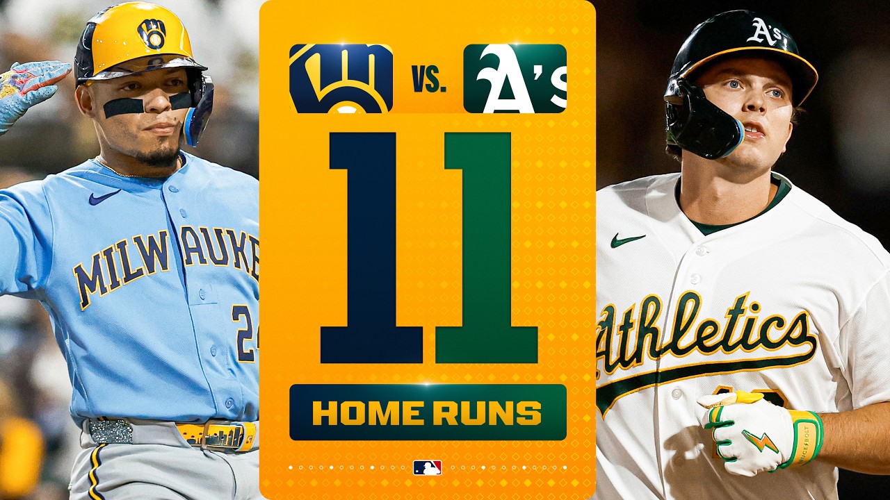 ALL 11 HOMERS: most in an MLB game since 2019! 💪 | MLB Highlights (Brewers vs. A’s)