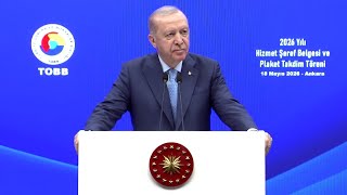 TOBB Hizmet Şeref Belgesi ve Plaket Takdim Töreni