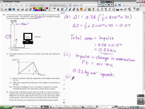Higher Physics 2006 Q22 Impulse