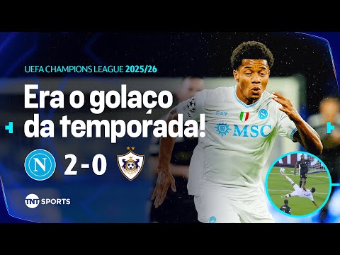 Gols e lances de Napoli x Qarabag