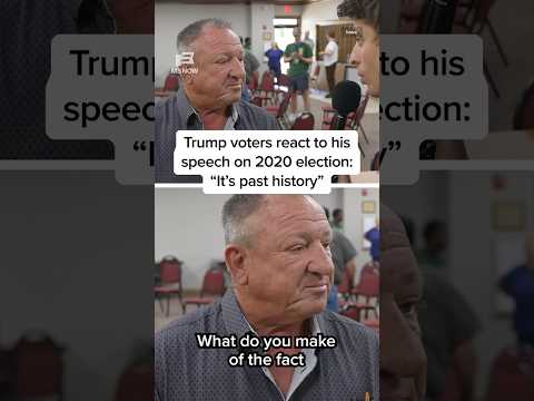 Trump voters react to his speech on 2020 election: 'It's past history'