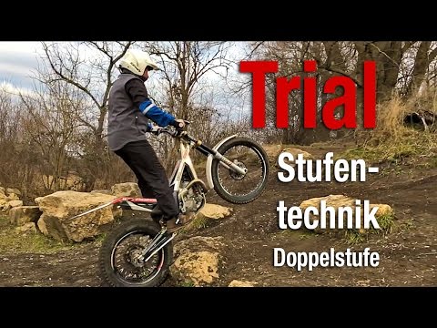 Doppelstufe · Motorrad Trial Fahrtechnik · Andreas Pfitzmaier