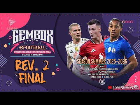 Gembox Patch 2025 - 2026 - Update REV. 2 FINAL - PES2018 PS3 Season Update 2025
